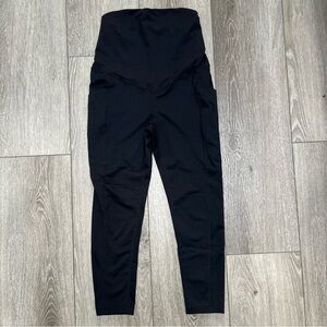 Z BY ZELLA FULL PANEL THE DAILY MATERNITY POCKET LEGGING BLACK SMALL